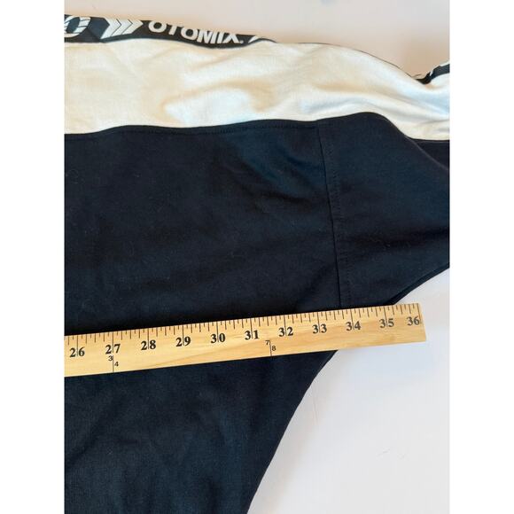 Otomix Athletics Sweatshirt XXL Black White Stripe Retro Bodybuilding USA NWT - Picture 7 of 10